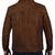 Men's brown suede leather designer style cafe racer trucker jacket