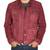Men's suede leather urban fashion burgundy trucker jacket