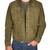 Men's olive green suede leather daily wear trucker jacket