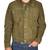 Men's olive green suede leather daily wear trucker jacket