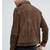 Men's suede leather premium finish brown button style jacket