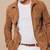 Men's tan suede leather everyday wear classic design jacket