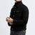 Men's black suede leather tailored look button style jacket