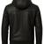 Men black leather timeless style genuine lambskin hoodies jacket