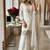 white color thread and sequin embroidery silk blend kurti palazzo set