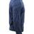 Men's navy blue suede leather minimal design bomber jacket