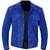 Men's blue suede leather premium quality cafe racer trucker jacket