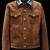 Men's cafe racer suede leather premium finish brown shirt jacket