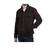 Men's brown suede leather fashion outerwear snap style jacket