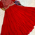 Red zari & sequins work blooming gown