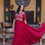 Pink zari & sequins work blooming gown