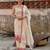 White Color Sequence And  Embroidery Work Silk Salwar Suit