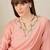 Women Floral Embroidered V-NeckThread Work Kurta with Trousers