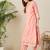 Women Floral Embroidered V-NeckThread Work Kurta with Trousers