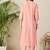 Women Floral Embroidered V-NeckThread Work Kurta with Trousers