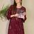 Ethnic Motifs Embroidered Thread Work Cotton Kurta with Trousers