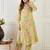 Floral Printed Straight Sequinned Cotton Kurta With Trouser