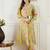Floral Printed Straight Sequinned Cotton Kurta With Trouser