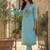 Women Floral Embroidered Sequinned Cotton Kurta with Trousers & With Dupatta