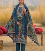 Women Ethnic Motifs Printed Mirror Work Cotton Kurta with Trousers & With Dupatta