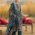 Women Ethnic Motifs Printed Mirror Work Cotton Kurta with Trousers & With Dupatta