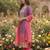 Women Ethnic Motifs Printed Sequinned Kurta with Trousers & With Dupatta