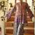 Multicolor geometric print crepe fancy co-ord set for women
