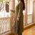 Women Floral Thread Work Kurta with Trousers & With Dupatta