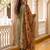 Women Floral Thread Work Kurta with Trousers & With Dupatta