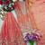 light orange color embroidery sequin work silk blend kurti sharara set