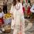 Floral Embroidered Kurta With Trousers & Dupatta