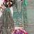 sea green color embroidery sequin work silk blend kurti sharara set