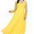 Radiant yellow georgette long kurti with sheer net sleeves