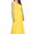Radiant yellow georgette long kurti with sheer net sleeves