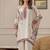 Ivory floral print crepe  fancy co-ord set for women