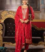 Women Kurta with Trousers & With Dupatta