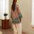 Multicolor floral print linen  fancy co-ord set for women