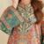 Multicolor floral print linen  fancy co-ord set for women