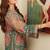 Multicolor floral print linen  fancy co-ord set for women