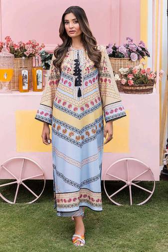 Multicolor floral print crepe  fancy co-ord set for women