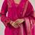 Women Floral Embroidered Thread Work Kurta with Palazzos & Dupatta
