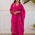 Women Floral Embroidered Thread Work Kurta with Palazzos & Dupatta