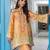 Peach floral print crepe  fancy co-ord set for women