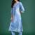 Floral Printed Cotton Kurta with Trousers