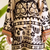 Beige floral print crepe  fancy co-ord set for women