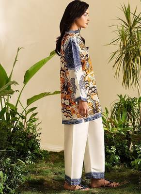 Multicolor floral print crepe  fancy co-ord set for women 3