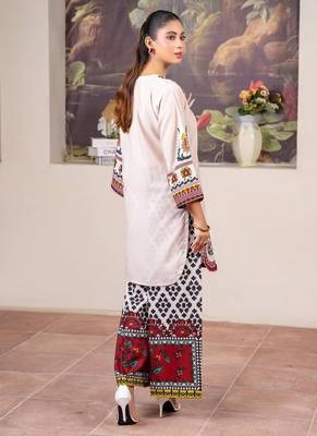 Multicolor floral print crepe  fancy co-ord set for women 3