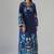 Blue floral print crepe  fancy co-ord set for women