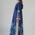 Blue floral print crepe  fancy co-ord set for women