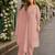 Pink heavy orgenza with embroidery straight salwar suit
